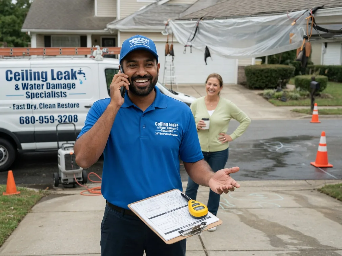 Ceiling Leak Cleanup Aspinwall, IA FAQs